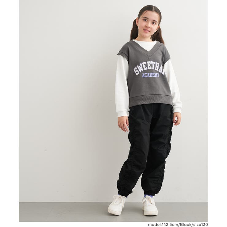 裏微起毛サイドシャーリングパンツ | coca | 詳細画像7 