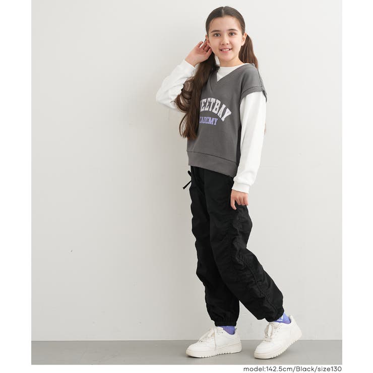 裏微起毛サイドシャーリングパンツ | coca | 詳細画像8 