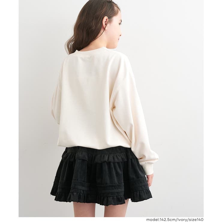 ネコリボンスウェットトップス | coca | 詳細画像6 