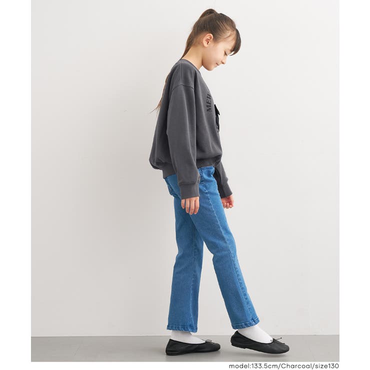 ネコリボンスウェットトップス | coca | 詳細画像9 