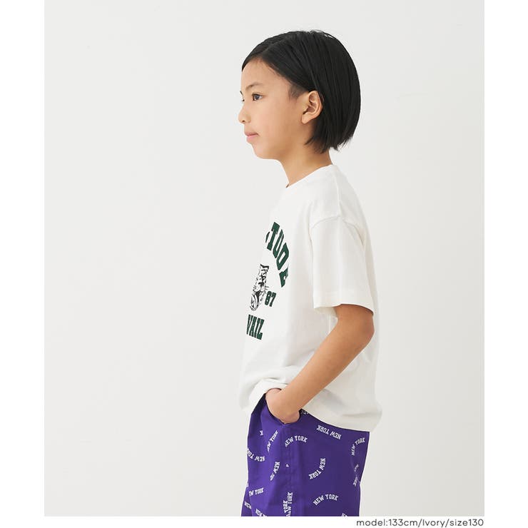 タイガープリント半袖Tシャツ キッズ | coca | 詳細画像3 