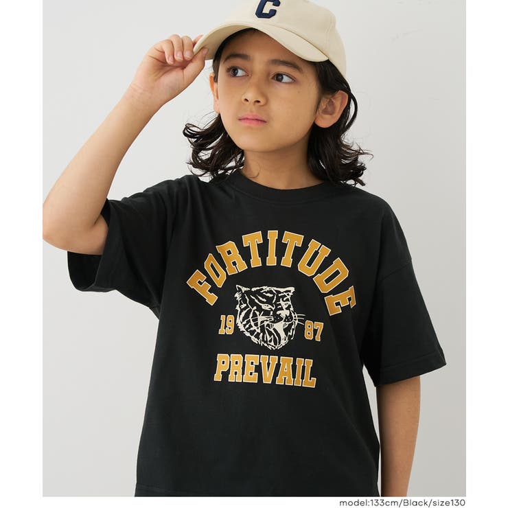 タイガープリント半袖Tシャツ キッズ | coca | 詳細画像10 