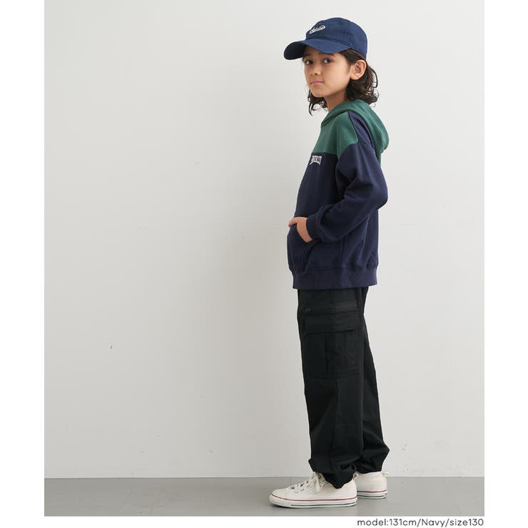 配色スウェットプルパーカー | coca | 詳細画像3 