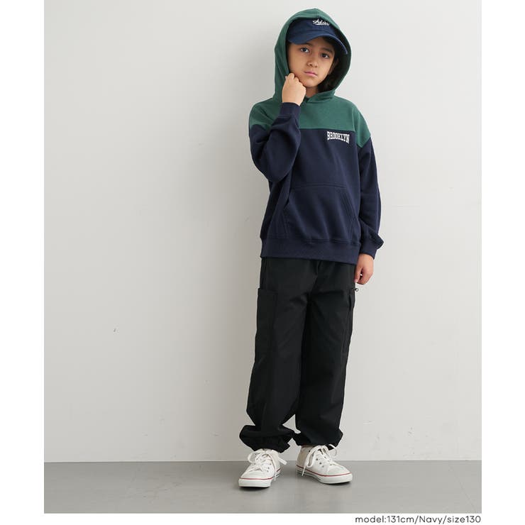 配色スウェットプルパーカー | coca | 詳細画像6 