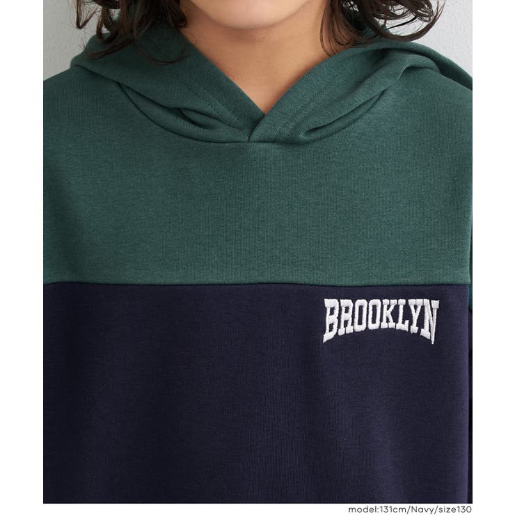 配色スウェットプルパーカー | coca | 詳細画像7 