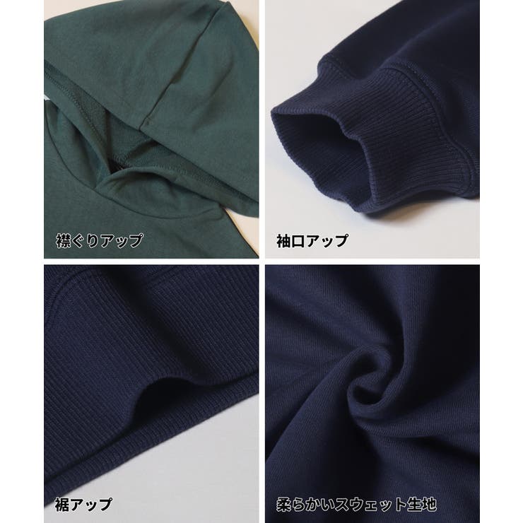 配色スウェットプルパーカー | coca | 詳細画像8 