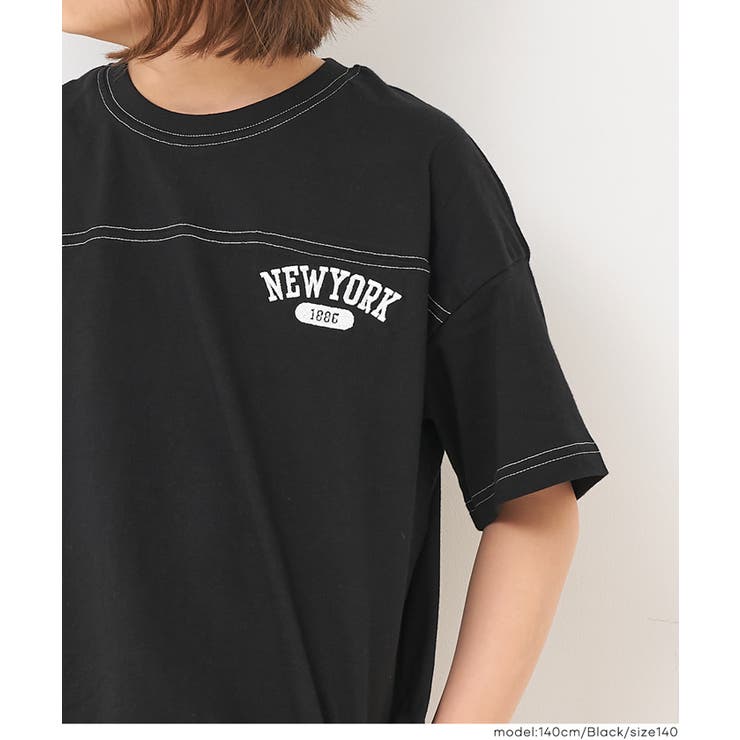 半袖刺繍フットボールTシャツ | coca | 詳細画像13 