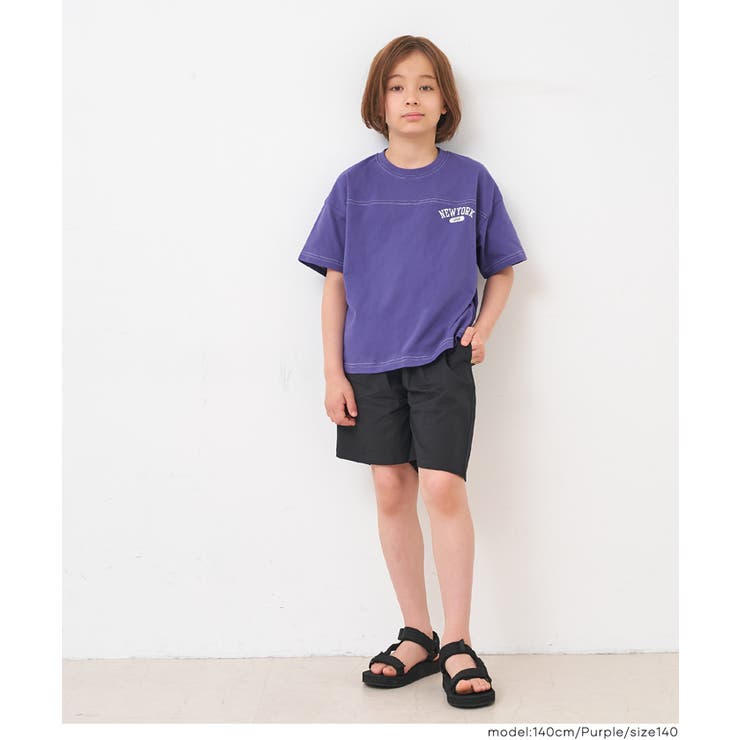 半袖刺繍フットボールTシャツ | coca | 詳細画像5 
