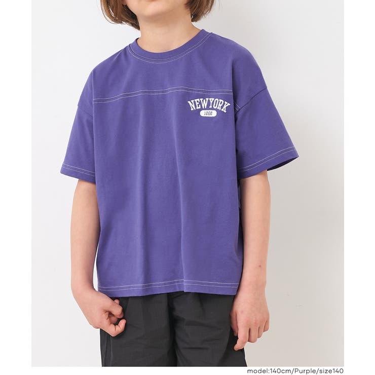 半袖刺繍フットボールTシャツ | coca | 詳細画像6 