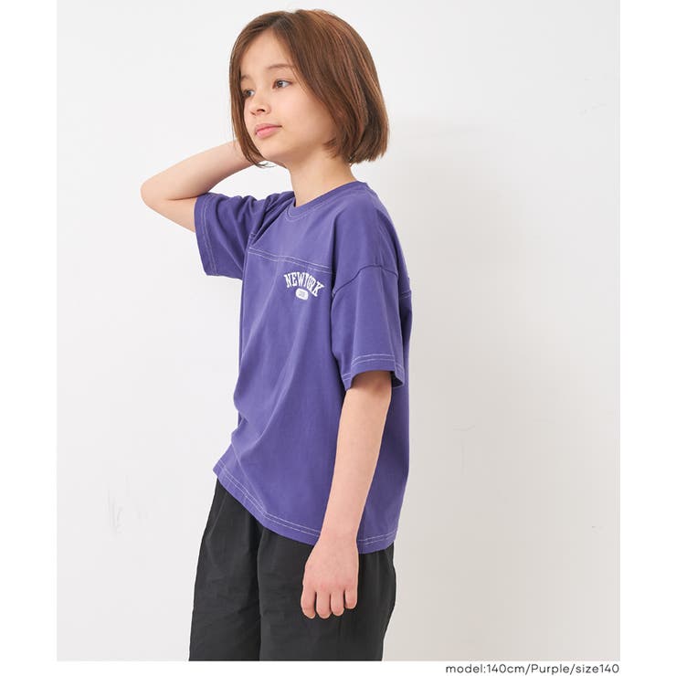 半袖刺繍フットボールTシャツ | coca | 詳細画像8 