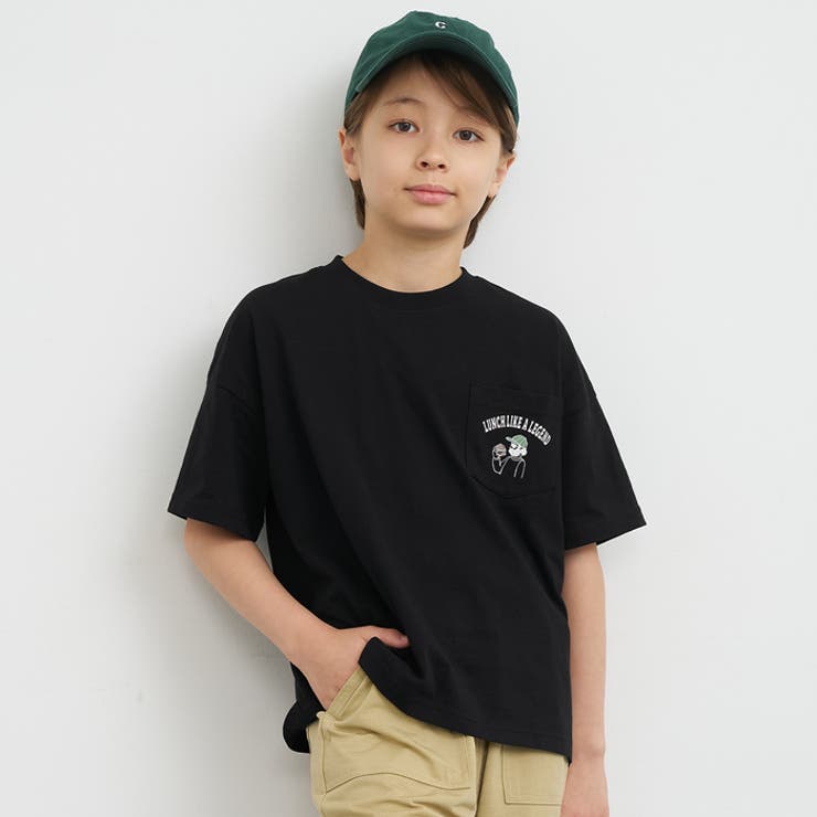 ポケットプリント半袖Tシャツ  | coca | 詳細画像1 