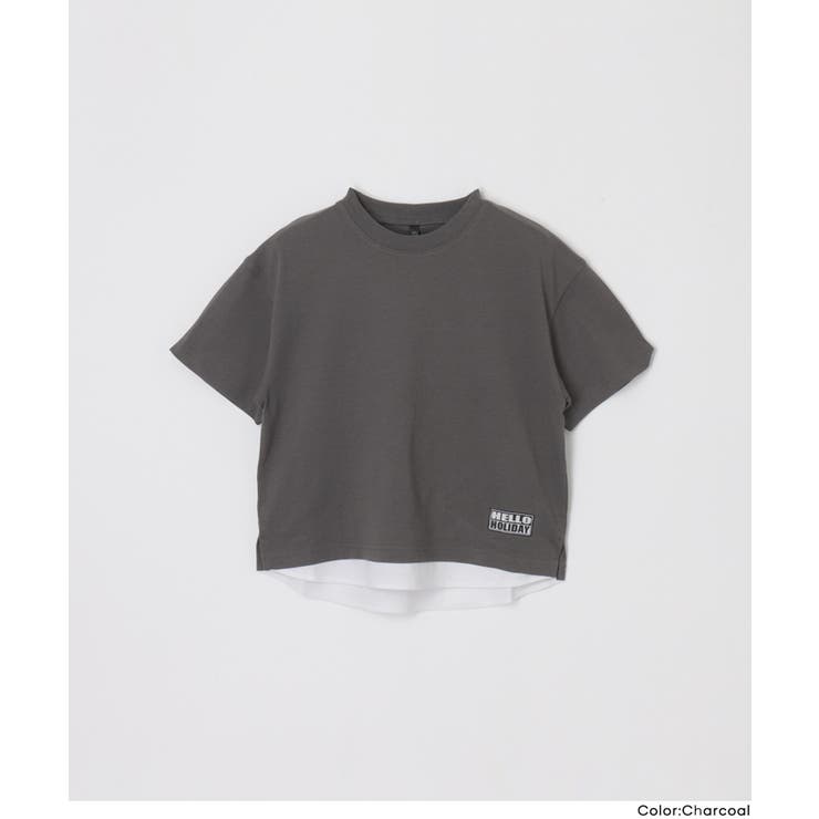 レイヤード半袖Tシャツ | coca | 詳細画像13 