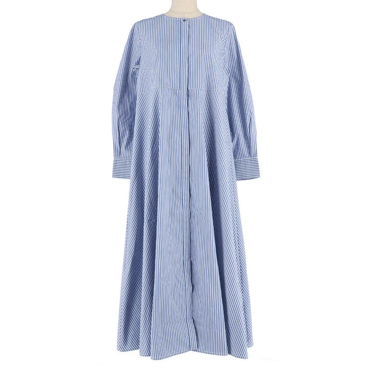 ［Blue］ | SOLOTEX(R)使用フレアシャツワンピース | coca