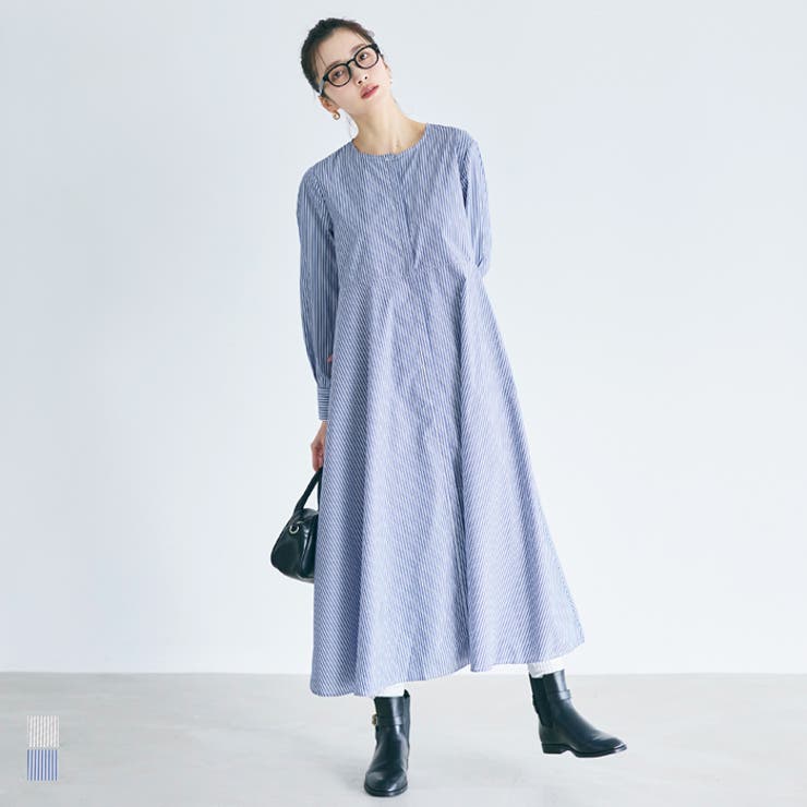 SOLOTEX(R)使用フレアシャツワンピース | coca | 詳細画像1 