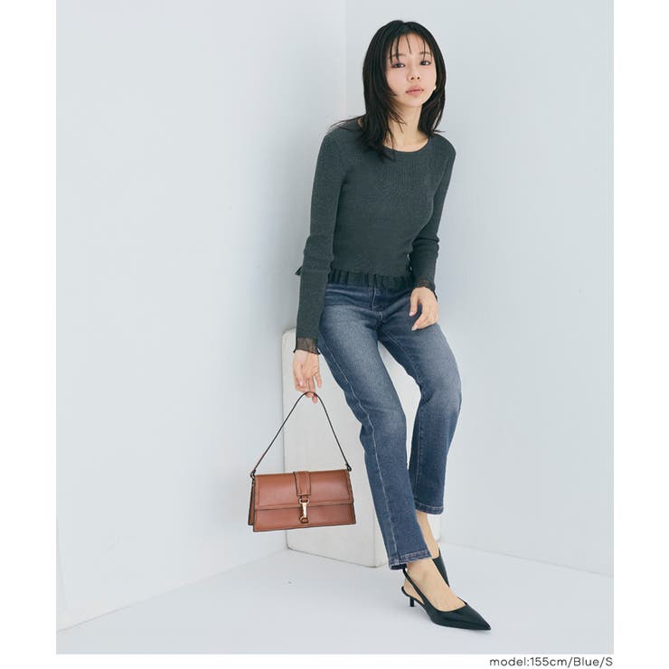 [Blue] | ムーヴデニムスリムパンツ | coca