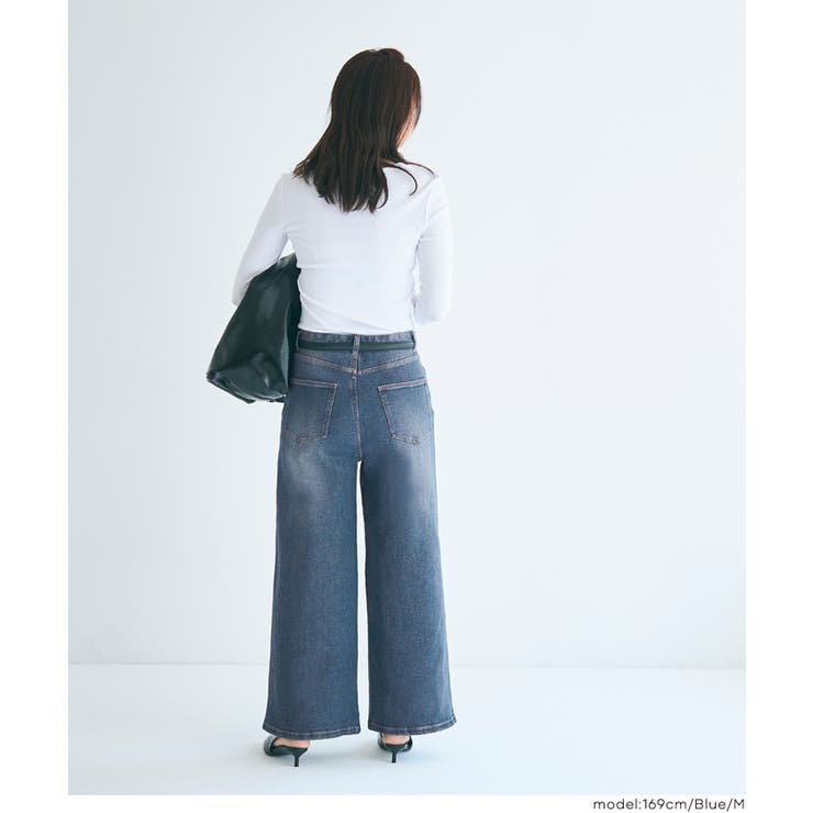 ムーヴデニムワイドパンツ | coca | 詳細画像16 