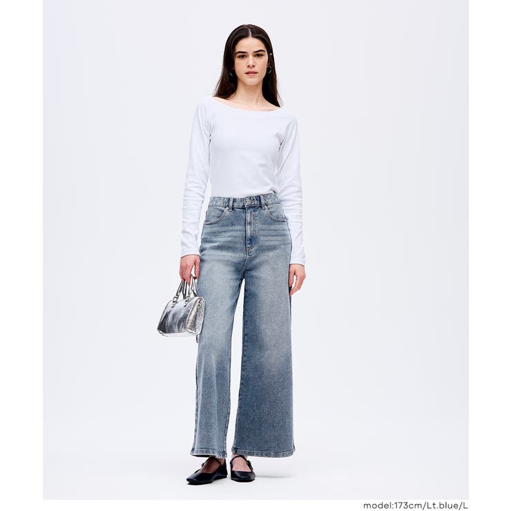 ムーヴデニムワイドパンツ | coca | 詳細画像9 