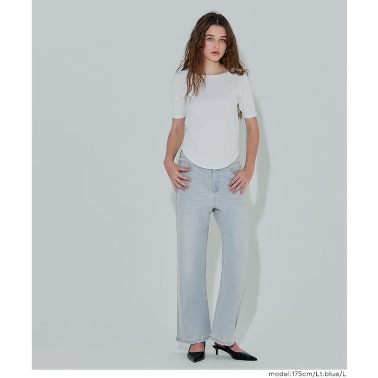 ムーヴデニムストレートパンツ レディース | coca | 詳細画像15 