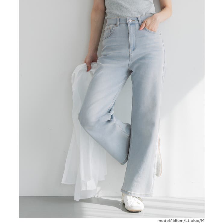 ムーヴデニムストレートパンツ レディース | coca | 詳細画像18 