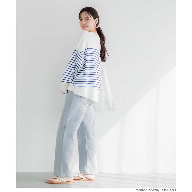 ムーヴデニムストレートパンツ レディース | coca | 詳細画像19 