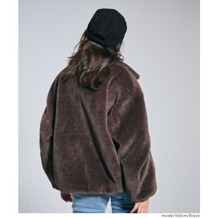 カジュアルに素材で季節感プラス。ボアロゴキャップ | coca | 詳細画像13 