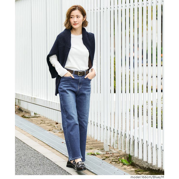 ラクも美脚も叶える。動きやすさを極めたムーヴデニムセミワイドパンツ | coca | 詳細画像19 