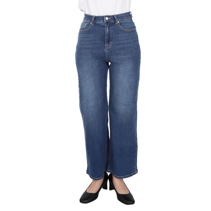 ラクも美脚も叶える。動きやすさを極めたムーヴデニムセミワイドパンツ | coca | 詳細画像4 