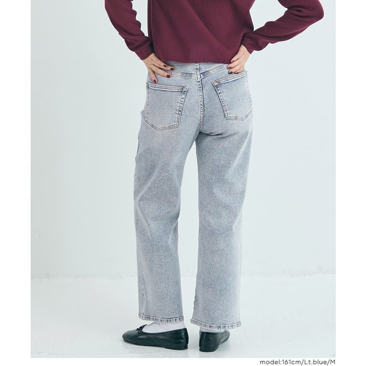 ラクも美脚も叶える。動きやすさを極めたムーヴデニムセミワイドパンツ | coca | 詳細画像10 