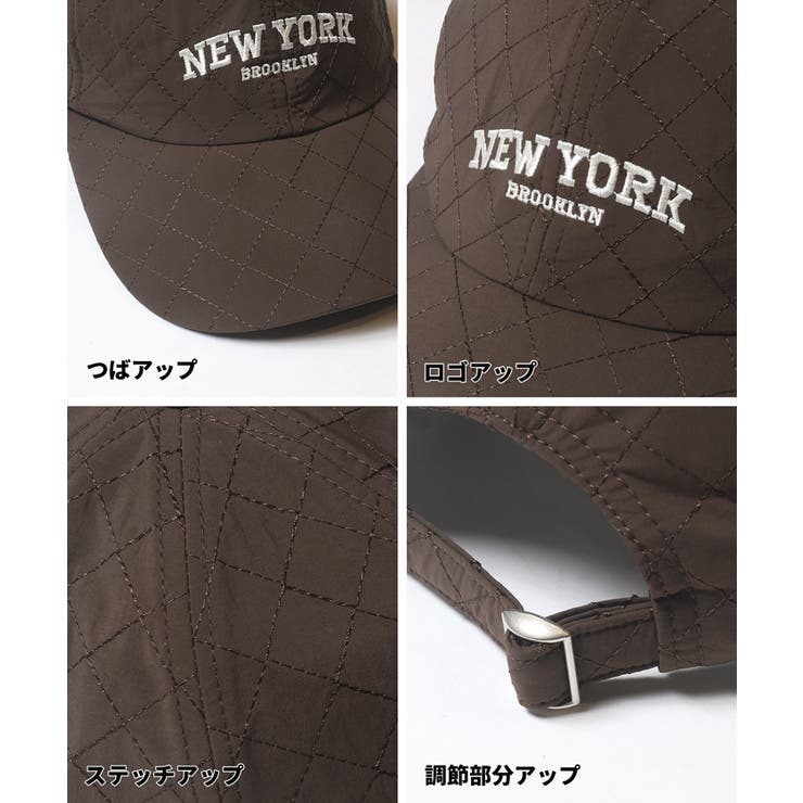 コーデのアクセントに◎キルティングロゴキャップ | coca | 詳細画像14 