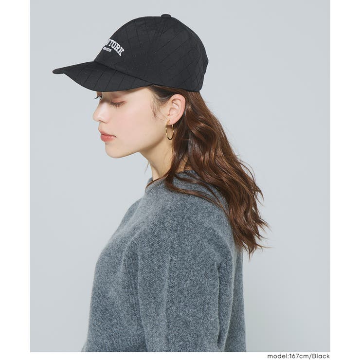 コーデのアクセントに◎キルティングロゴキャップ | coca | 詳細画像5 