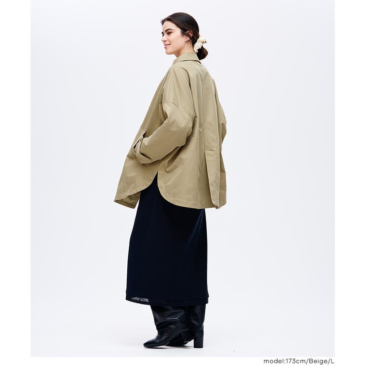 【スプリングコート】ドルマンスリーブトレンチコート | coca | 詳細画像7 