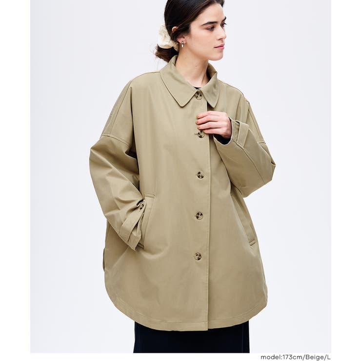 ドルマンスリーブトレンチコート レディース[品番：PA000017833]｜coca