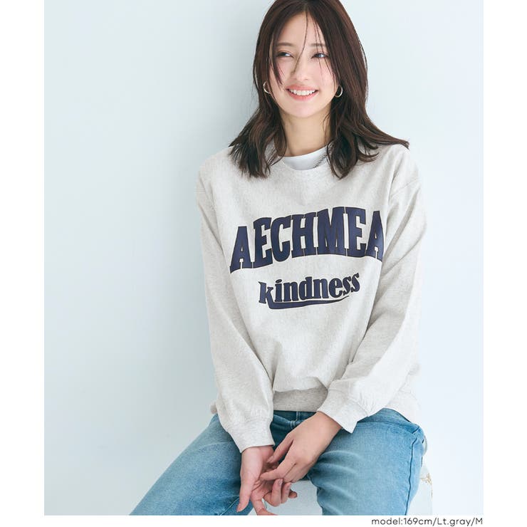 ［Lt.gray］ | T-スウェットロゴビッグシルエット | coca