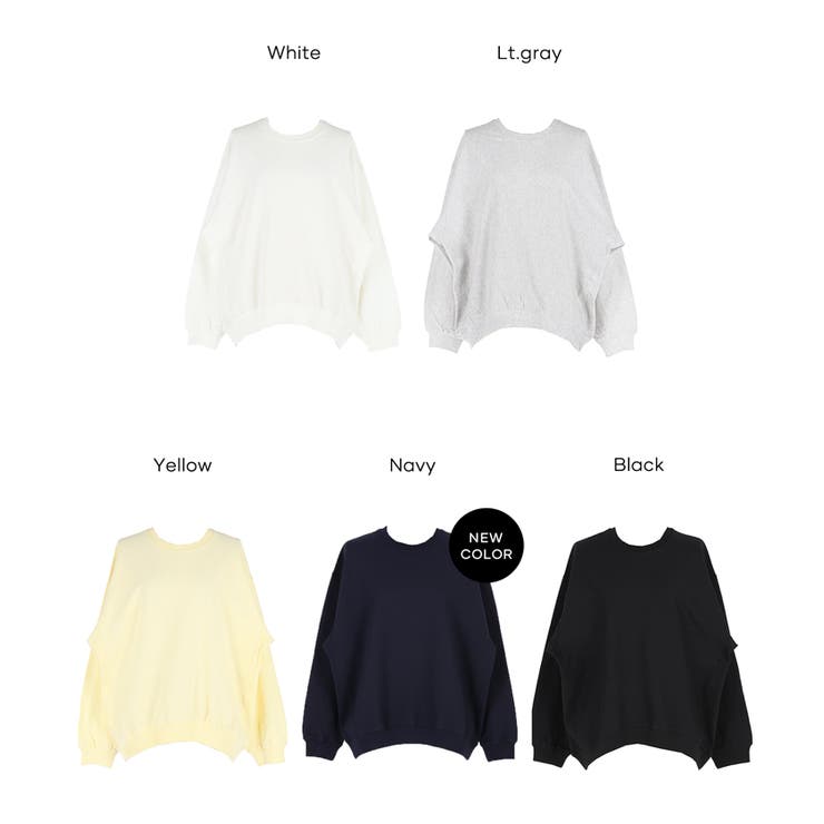 〈26ss新色登場〉Tシャツなのにスウェット見え◎T スウェットビッグシルエット | coca | 詳細画像24 