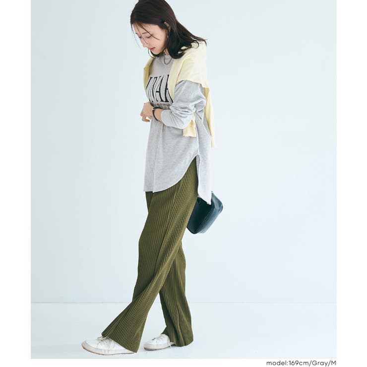 ボートネックロゴロングTシャツ | coca | 詳細画像14 