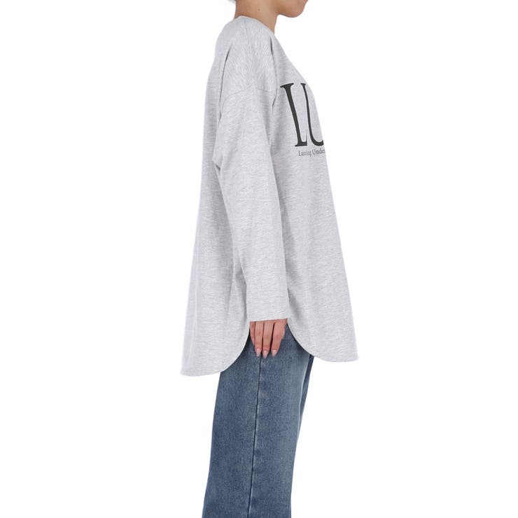 ボートネックロゴロングTシャツ | coca | 詳細画像5 