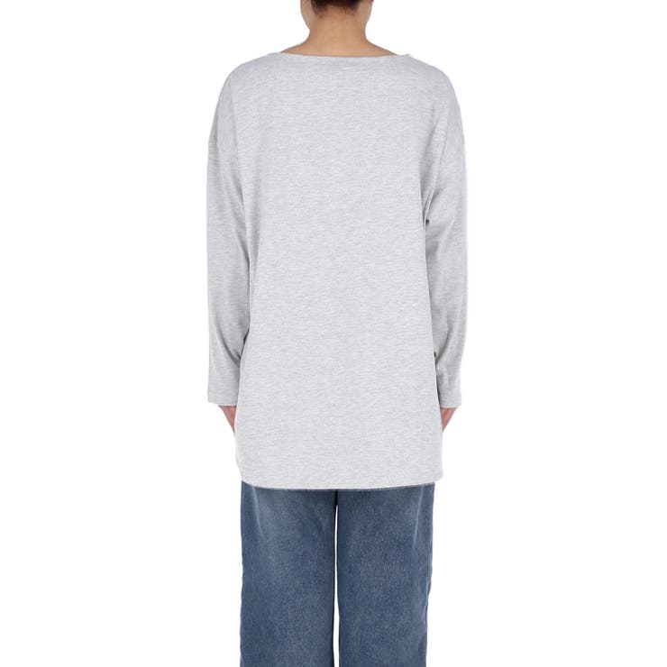 ボートネックロゴロングTシャツ | coca | 詳細画像6 