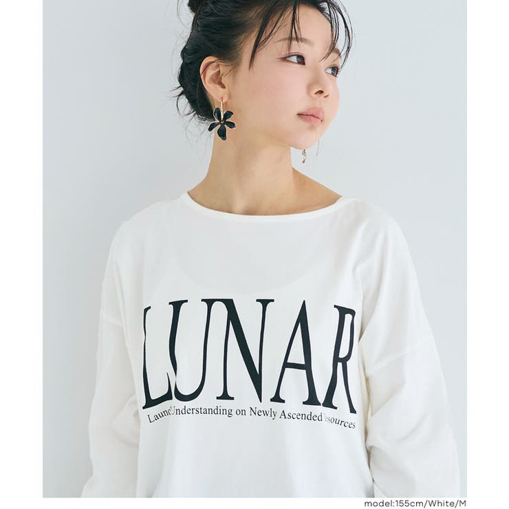 ボートネックロゴロングTシャツ | coca | 詳細画像9 