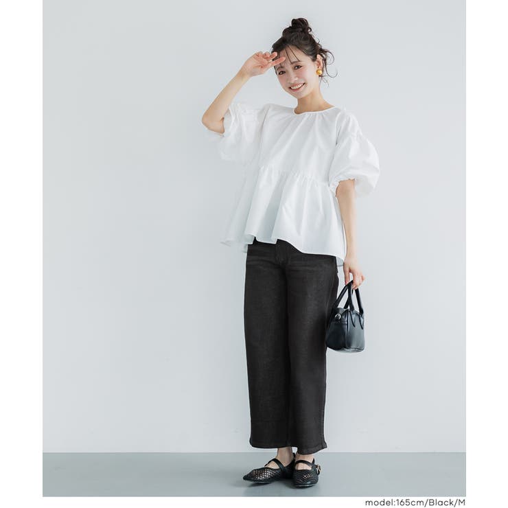 ムーヴデニム9分丈パンツ レディース | coca | 詳細画像11 