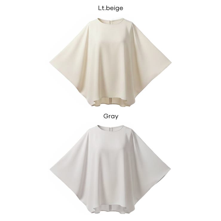 とろみツイルスクエアジップブラウス | coca | 詳細画像17 