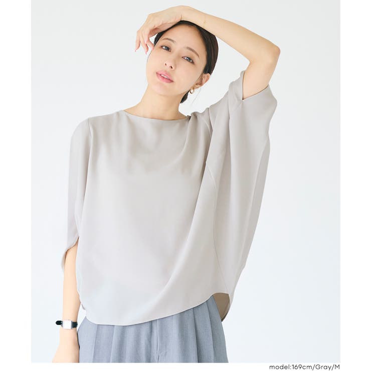 とろみツイルスクエアジップブラウス | coca | 詳細画像5 