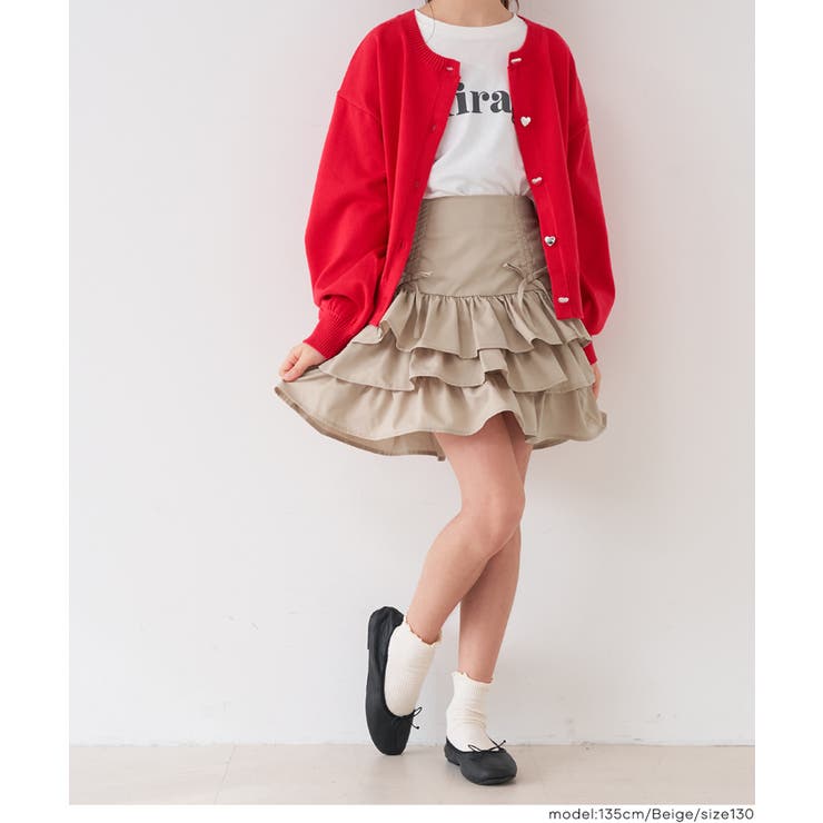 ［Beige］ | ティアードミニスカート | coca