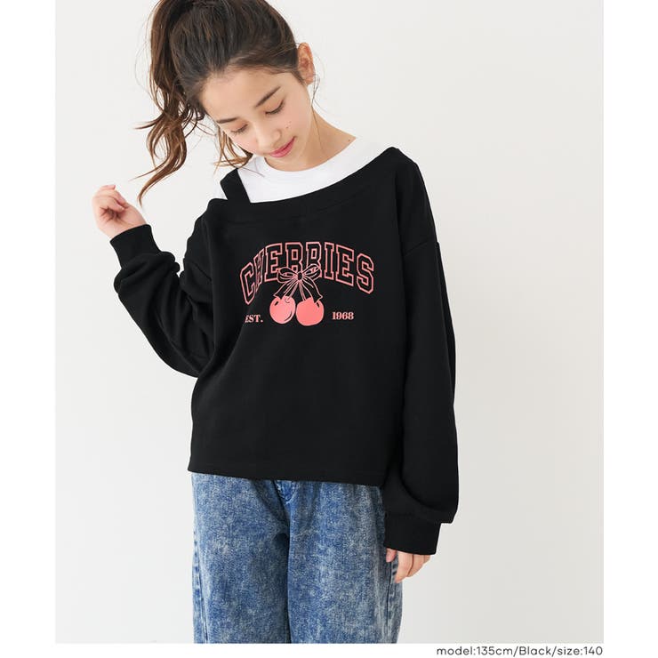 ［Black］ | ワンショルスウェットプルオーバー | coca