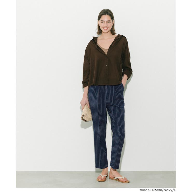 ストライプテーパードパンツ | coca | 詳細画像15 