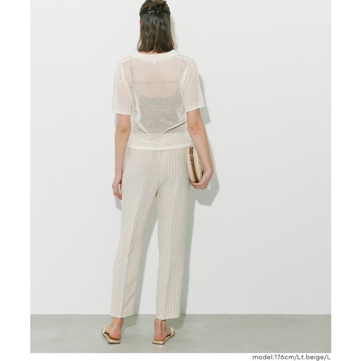 ストライプテーパードパンツ | coca | 詳細画像6 