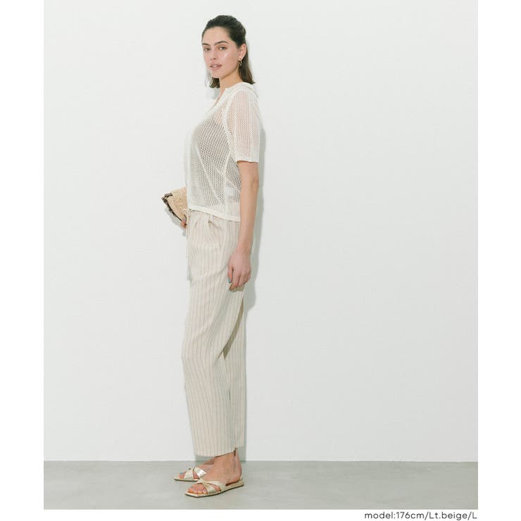 ストライプテーパードパンツ | coca | 詳細画像8 