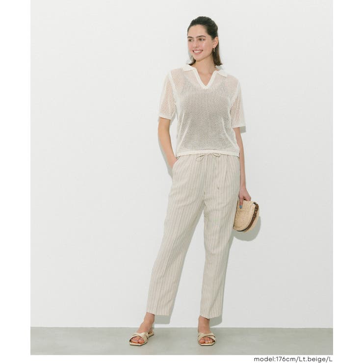 ストライプテーパードパンツ | coca | 詳細画像9 