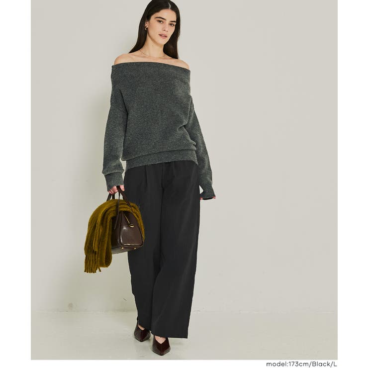 【DAILY WARM】ウォッシャブル ナイロン微起毛タックパンツ レディース | coca | 詳細画像16 