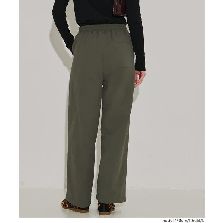 【DAILY WARM】ウォッシャブル ナイロン微起毛タックパンツ レディース | coca | 詳細画像10 