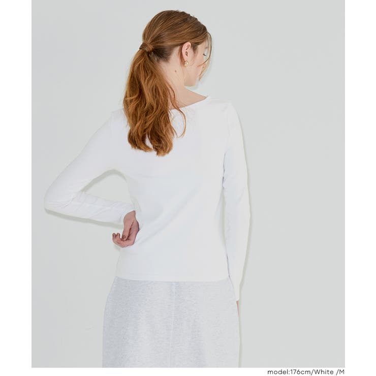 ボートネックロングTシャツ | coca | 詳細画像13 